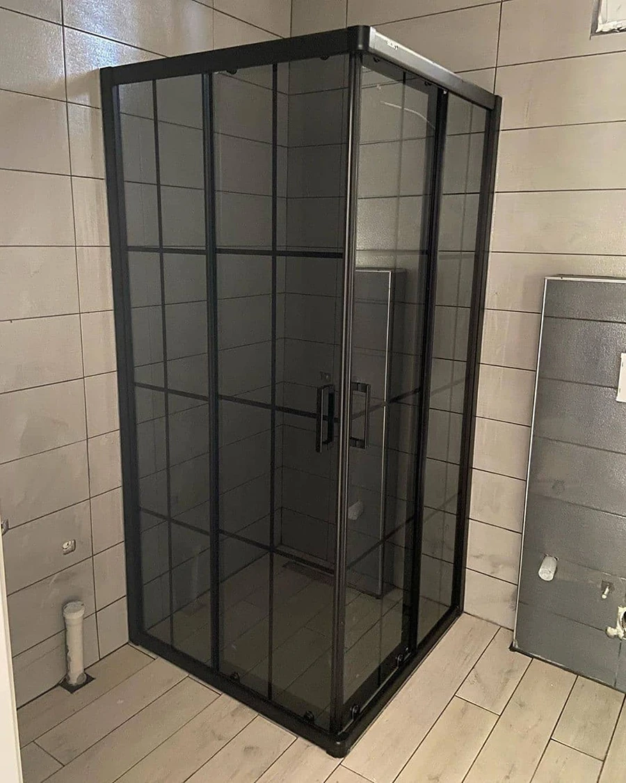 Duş kabin Black Glass 100×100