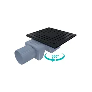 Aquazone Paslanmaz Metal Qara Trap 10×10
