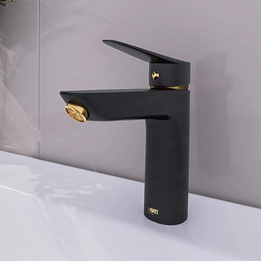 Nats AVANTGARDE Tülpan Kranı Black Gold N1442 (Smesitel)