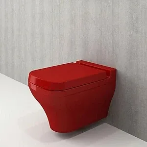 Bocchi Scala Asma Unitaz Qırmızı