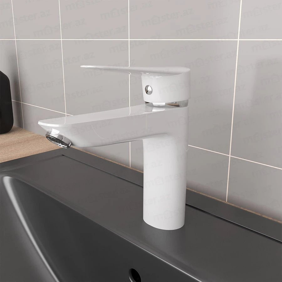 Nats AVANTGARDE Tülpan Kranı White Chrome N1442 (Smesitel)