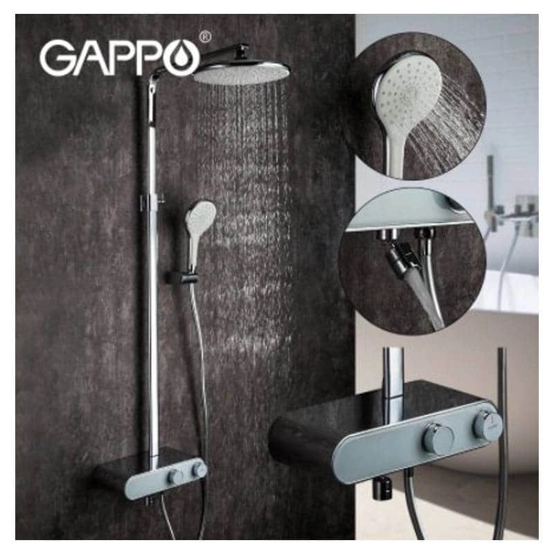 GAPPO White duş komplekti G-2495-1 (Stayak)